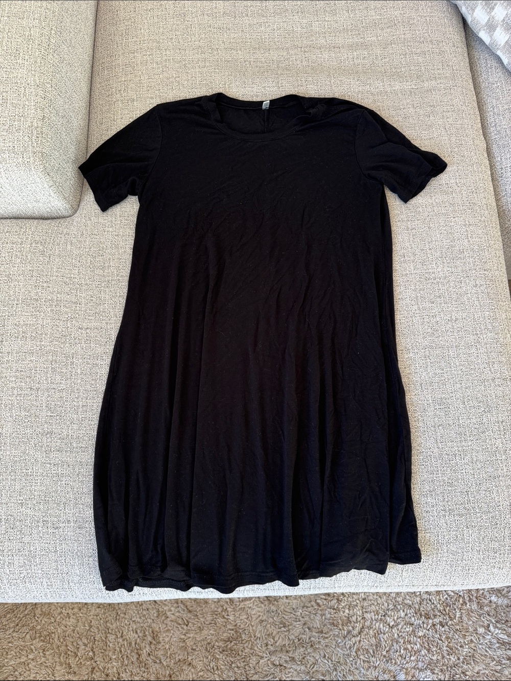 Everyday Black T-Shirt Dress
